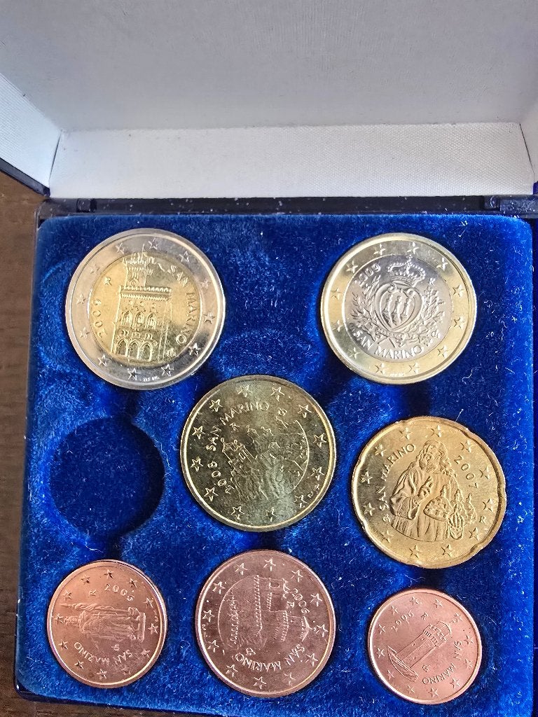 San Marino munten, Postzegels en Munten, Ophalen, San Marino, Overige waardes, Setje