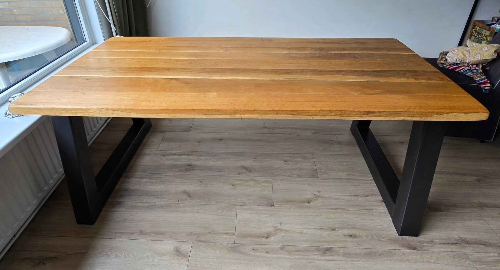 Eettafel, Huis en Inrichting, Tafels | Eettafels, Ophalen, Gebruikt, 200 cm of meer, 50 tot 100 cm
