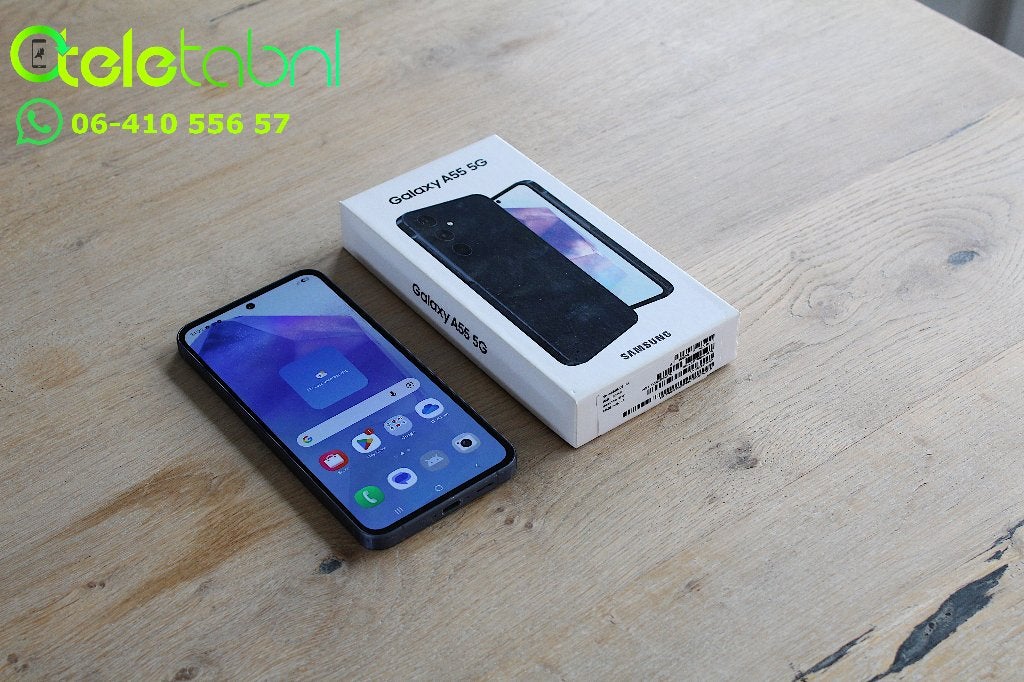 Samsung Galaxy A55 5G - 256GB - Dual Sim - Donkerblauw, Telecommunicatie, Mobiele telefoons | Samsung, Samsung, Gebruikt, Blauw
