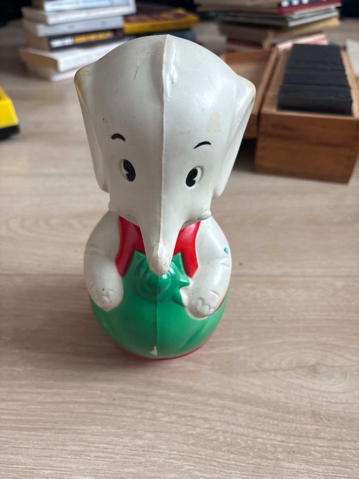Vintage Wobbly Olifant Speelgoed - Jaren '60/70, Ophalen of Verzenden, Gebruikt, Jongen of Meisje