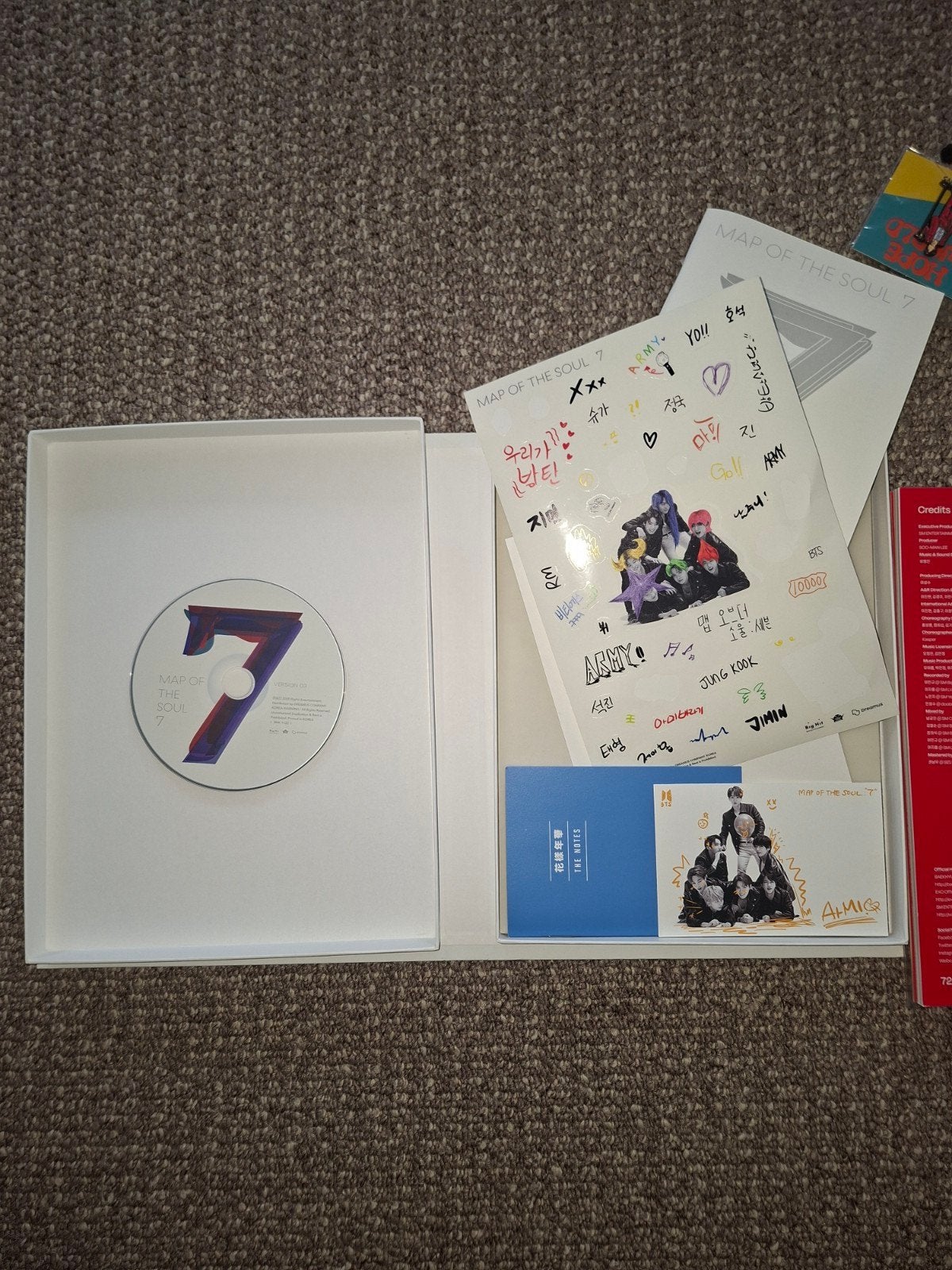 BTS - Map of the Soul: 7 (Album met extra's), K-pop, Inclusief boekje, Ophalen of Verzenden, Zo goed als nieuw