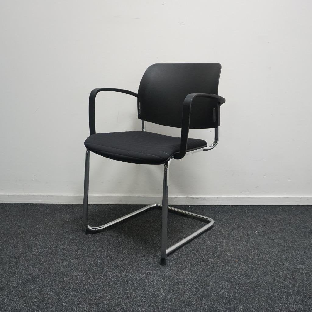 Köhl Consito Vergaderstoelen | Zwart | Stof | Kunststof, Huis en Inrichting, Stoelen, Gebruikt, Stof, -, Zwart