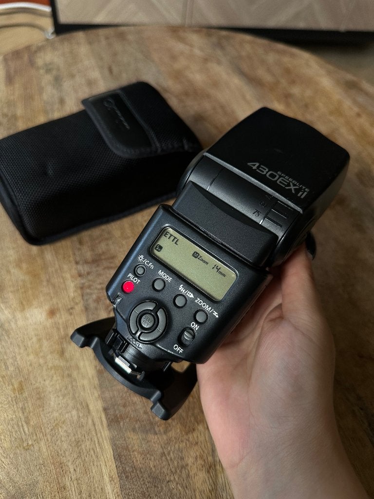 Speedlite Canon 430EX II, Audio, Tv en Foto, Fotografie | Flitsers, Ophalen, Zo goed als nieuw, Canon, Kantelbaar