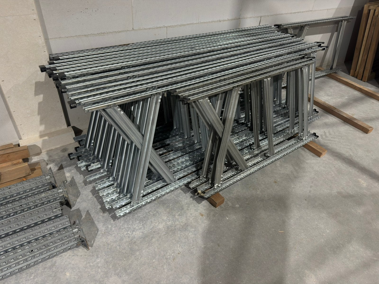 Partij Metalsistem legbord stellingen, Ophalen of Verzenden