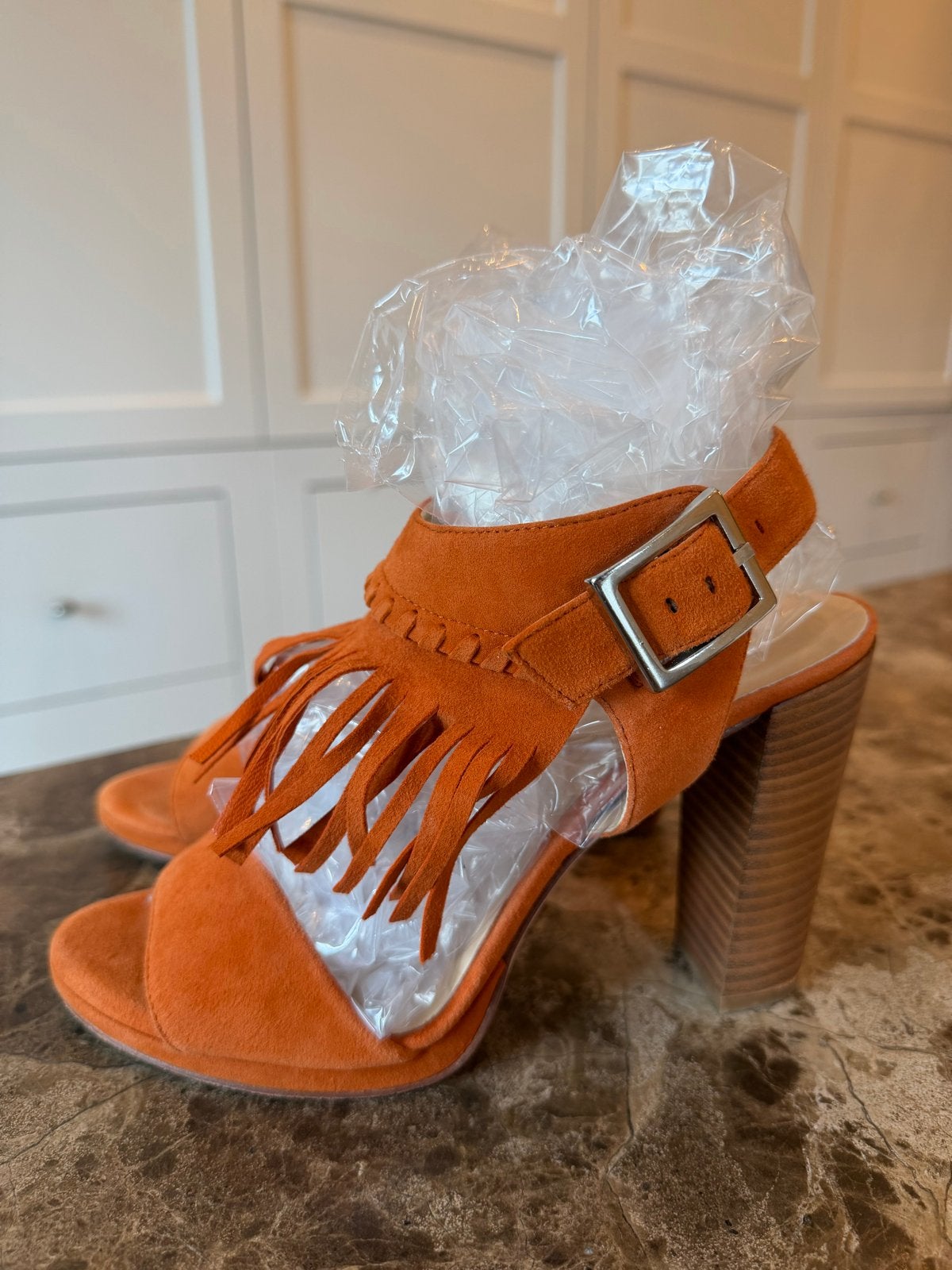 Oranje hakken, merk: Unisa, Kleding | Dames, Schoenen, Verzenden, Oranje, Sandalen of Muiltjes, Gedragen