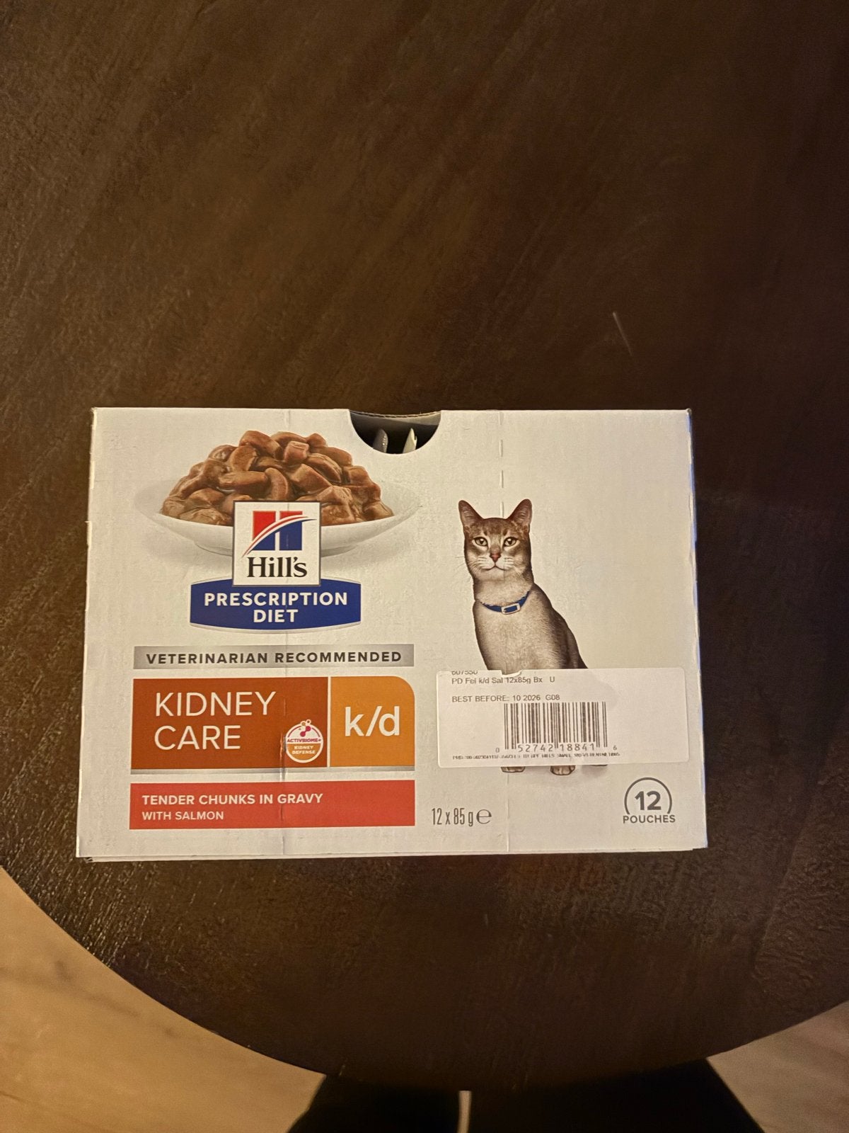 Hill's Prescription Diet k/d Kidney Care Natvoer Rund 12x85g, Dieren en Toebehoren, Ophalen of Verzenden, Kat