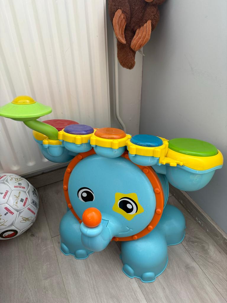 Vtech Olifant Drumstel met Licht en Geluid, Kinderen en Baby's, Ophalen, Zo goed als nieuw