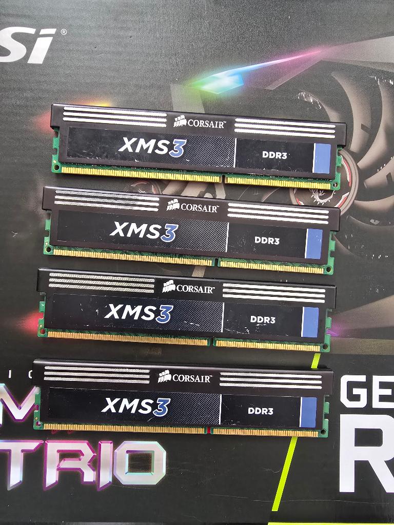 16GB DDR3 Corsair XMS CMX8GX3M2A1600C9, Computers en Software, RAM geheugen, DDR3, Ophalen of Verzenden, Zo goed als nieuw, Desktop