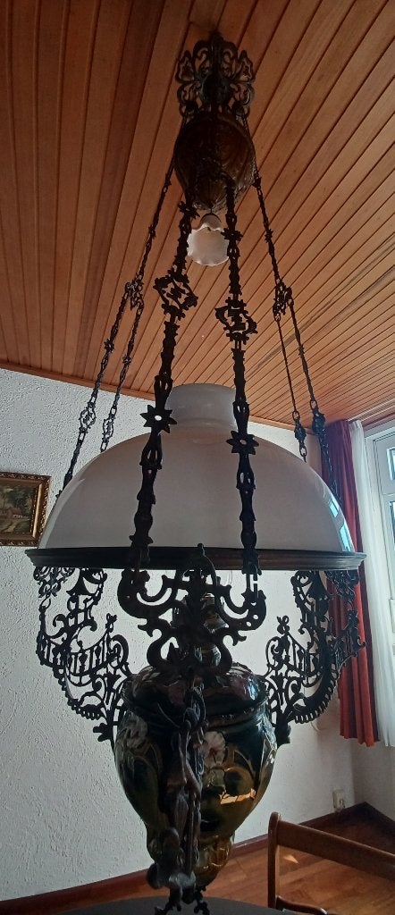 Olielamp antiek, Ophalen
