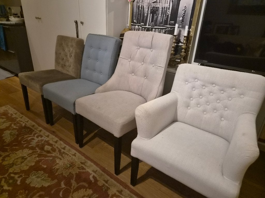 Gratis eetkamerstoelen, Ophalen, Gebruikt, Overige kleuren, Vier
