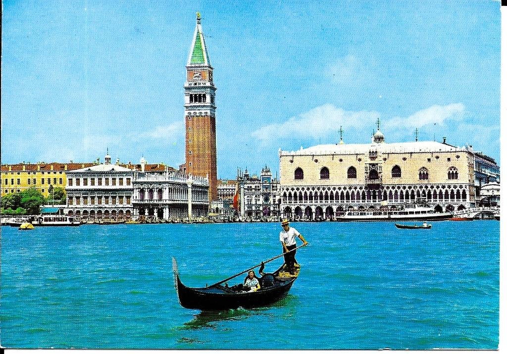 Ansichtkaart	Venetië (Italië)	Panorama, Verzamelen, Ansichtkaarten | Buitenland, Verzenden, 1980 tot heden, Gelopen, Italië