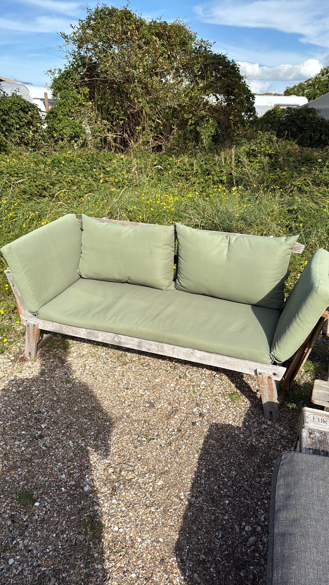 Tuin bank, Ophalen, Gebruikt, Hout
