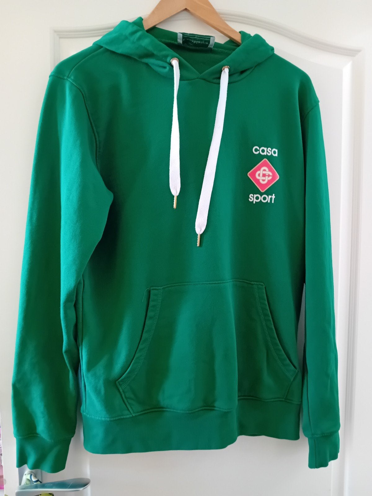 Sweater Hoodie Casablanca Casa Sport Organic Cotton Tennis L, Ophalen of Verzenden, Zo goed als nieuw, Groen, Maat 52/54 (L)