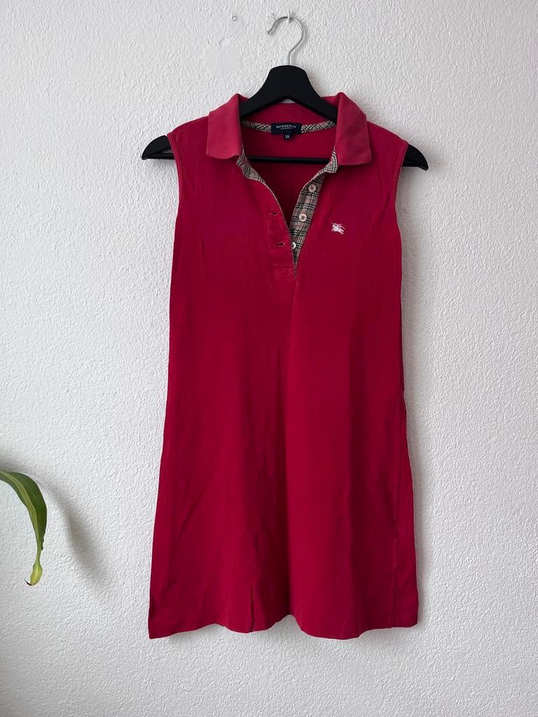 Burberry polo jurk rood maat 38, Maat 38/40 (M), Ophalen of Verzenden, Gedragen, Boven de knie