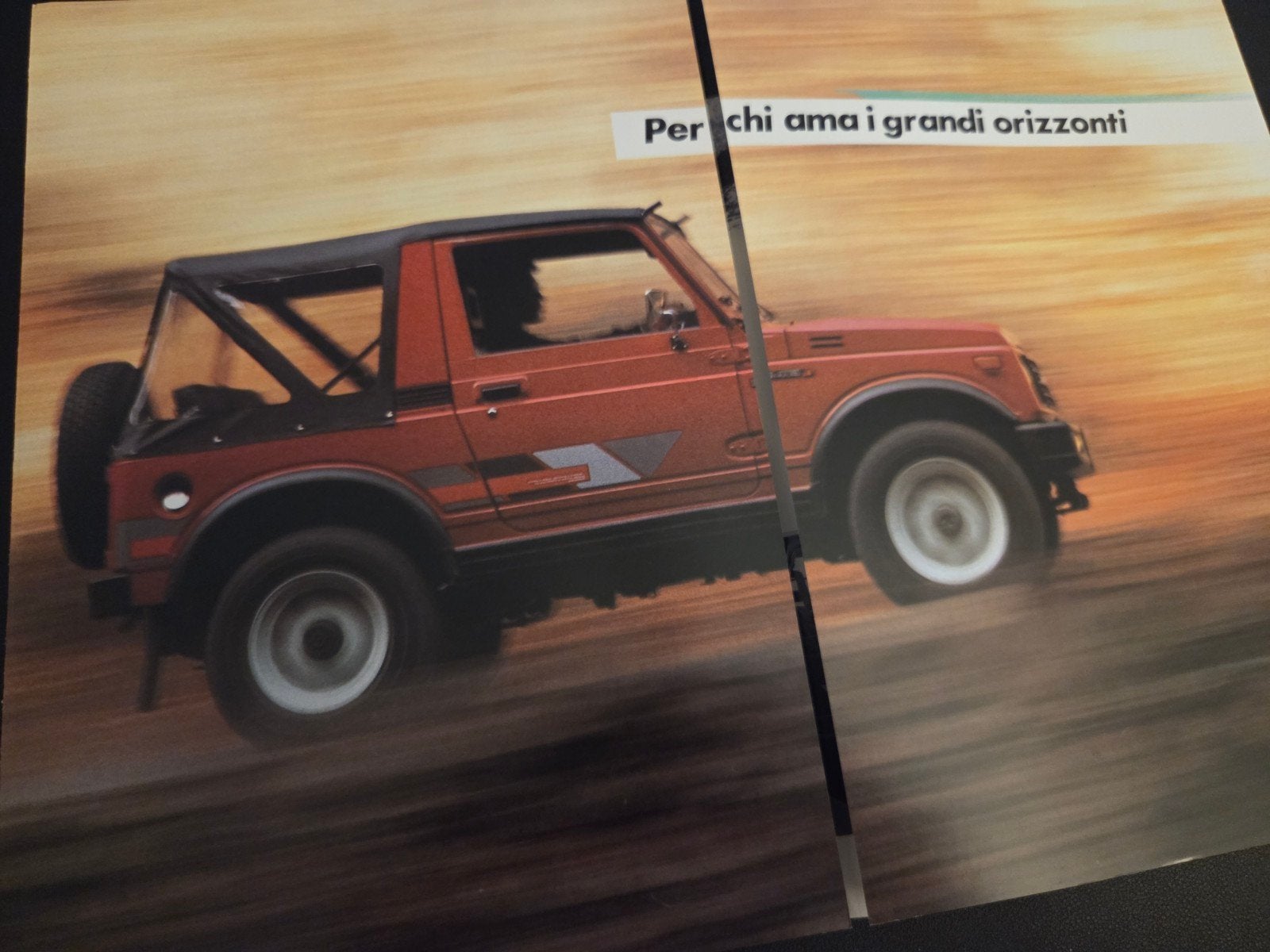 Brochure Suzuki SJ413 Italië, Ophalen of Verzenden, Zo goed als nieuw, Overige merken