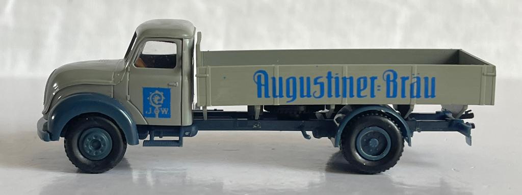 Brekina: Magirus Deutz Sirius "Augustiner Bier München", Ophalen of Verzenden, Gebruikt, Bus of Vrachtwagen, Brekina
