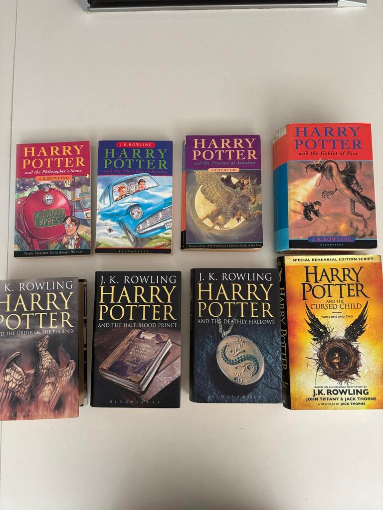 Harry Potter engels 8 Boeken set compleet JK Rowling!, Boeken, Fantasy, Gelezen, Ophalen of Verzenden