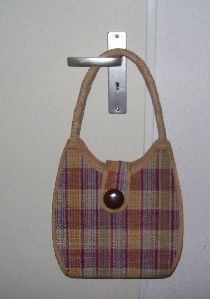 1 geruite handtas 29X29cm., Ophalen of Verzenden, Nieuw, Overige kleuren, Handtas