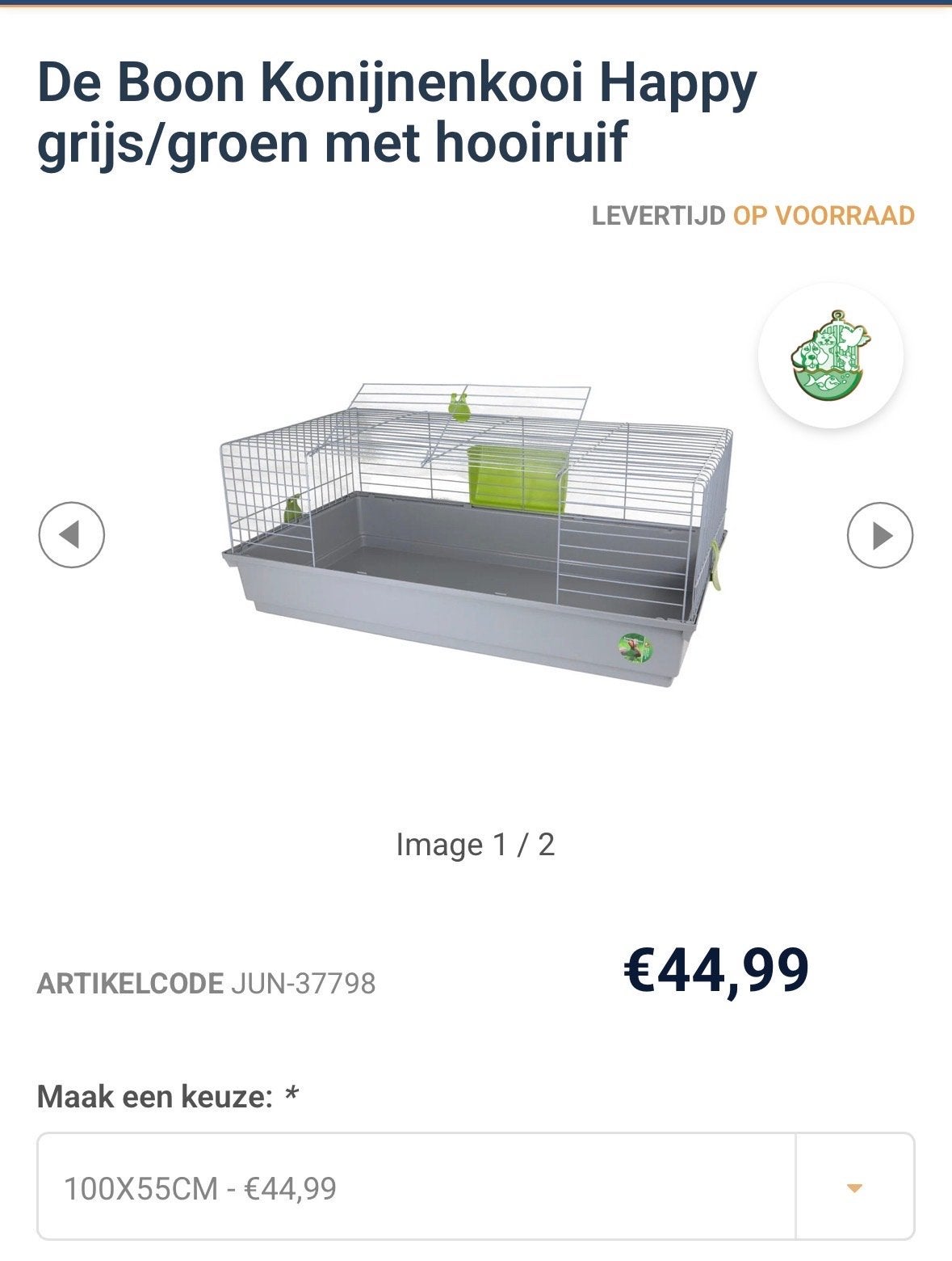 Konijnen-cavia hok met ruif, Ophalen, Zo goed als nieuw, Overige typen