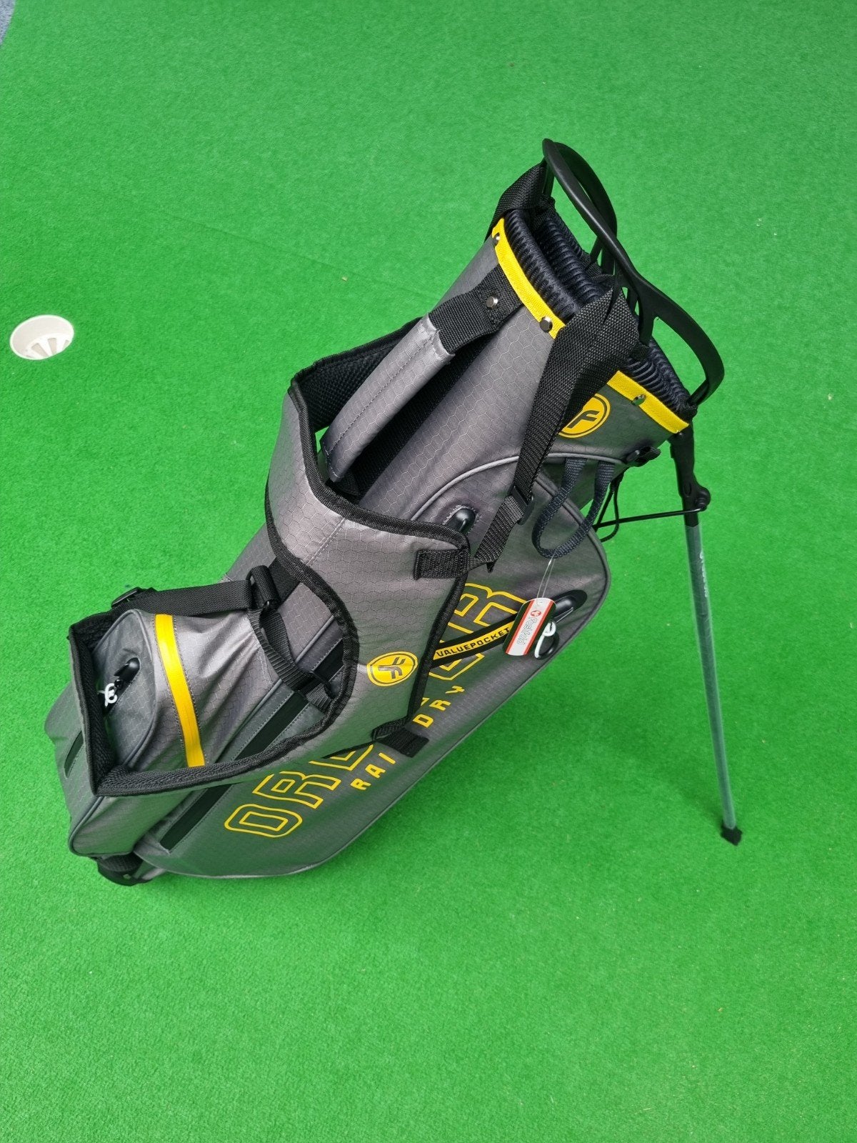FastFold Orbiter Golftas Grijs/Geel - Nieuw, Ophalen, Nieuw, Tas, Overige merken