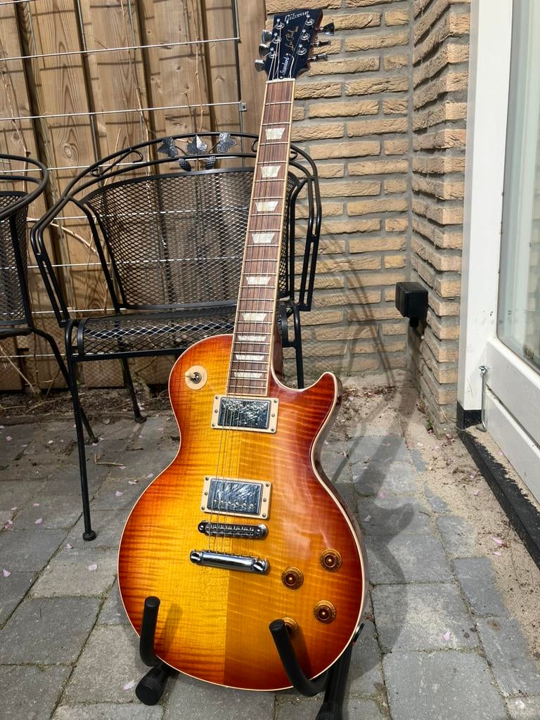 Gibson Les Paul plus 2010 Iced Tea, Ophalen, Gebruikt, Solid body, Gibson