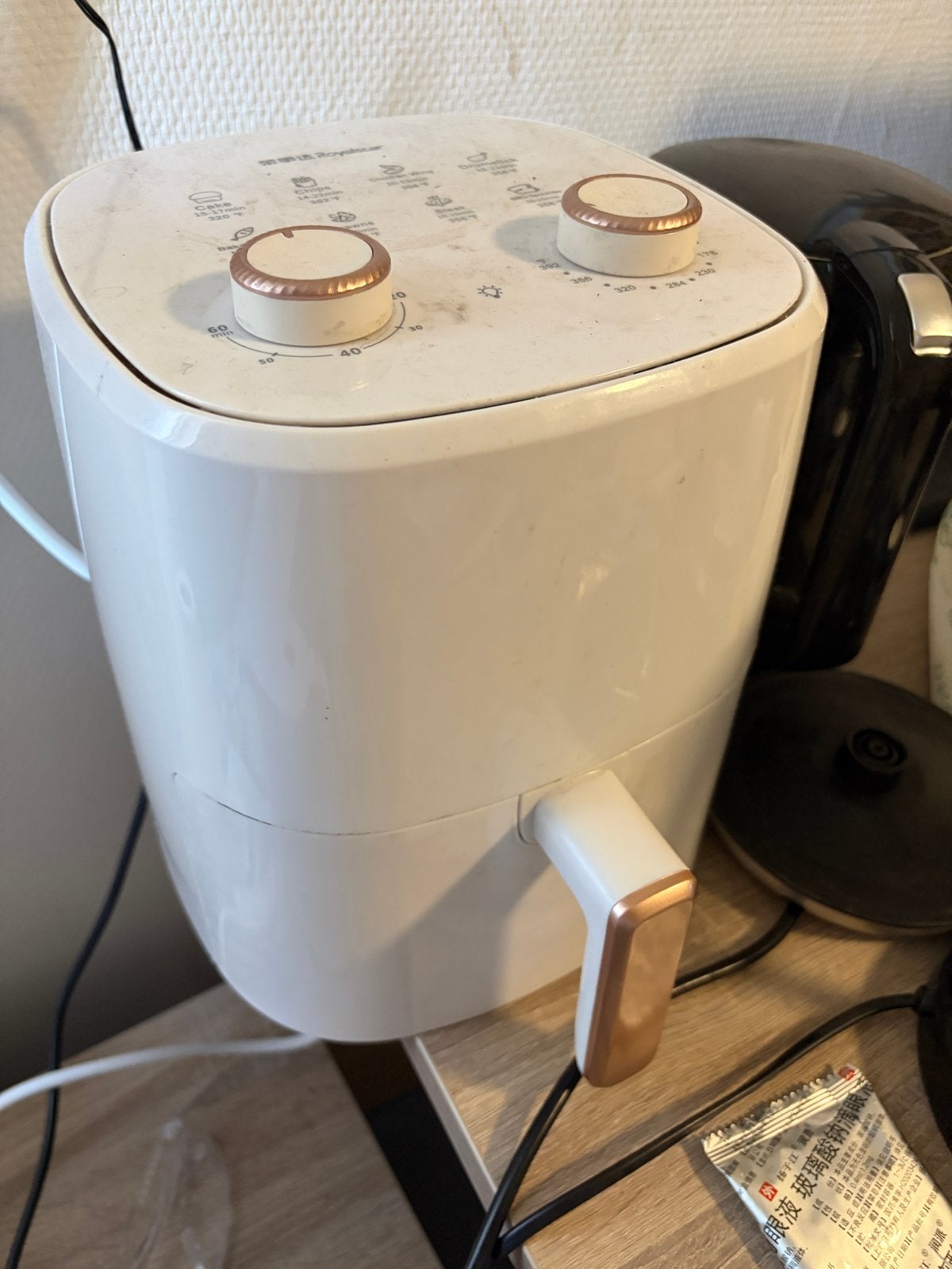 Royalstar Airfryer 3,5L - Wit - Gebruikt, Ophalen, Gebruikt, Airfryer, 750 t/m 999 gram