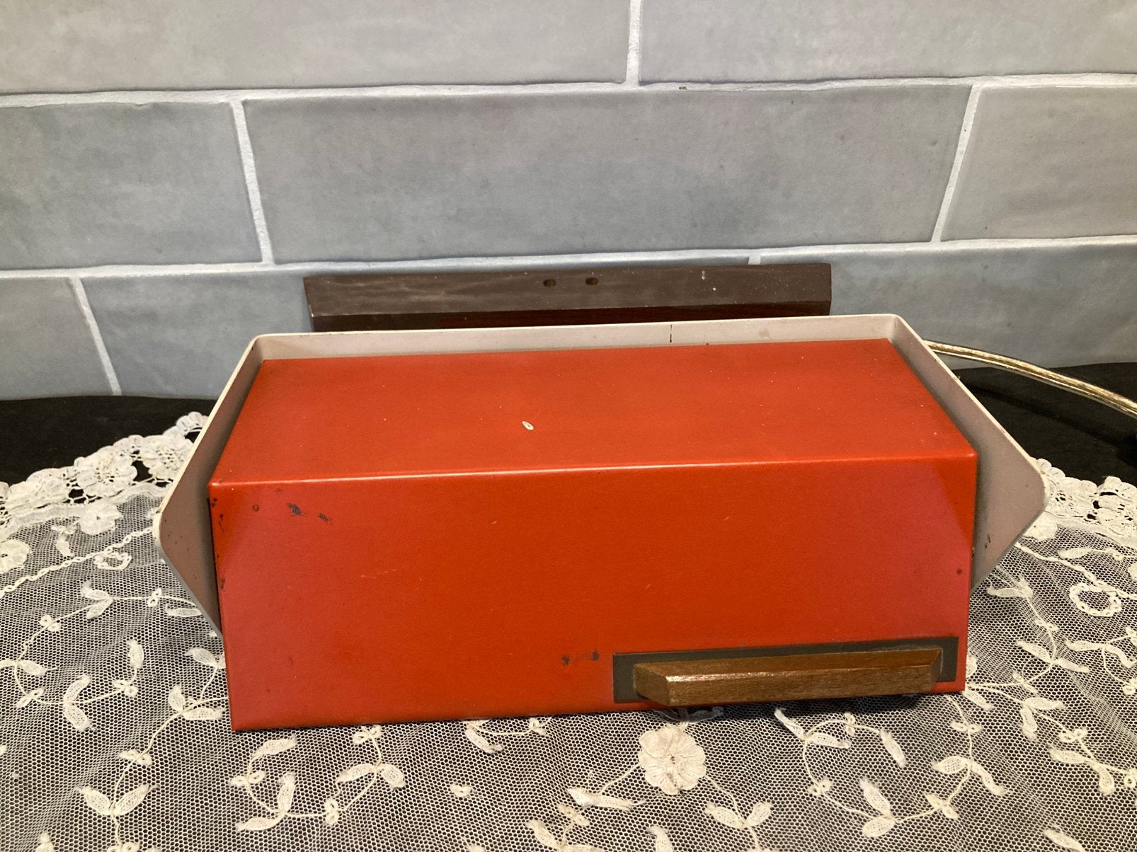 Vintage wandkampje Wilco Leuchten (061025s), Gebruikt, Bedlamp, Oranje, Ophalen of Verzenden