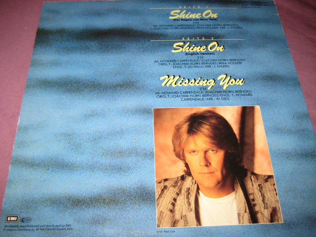 Foto 2 van Maxi-Single, Howard Carpendale: Shine on