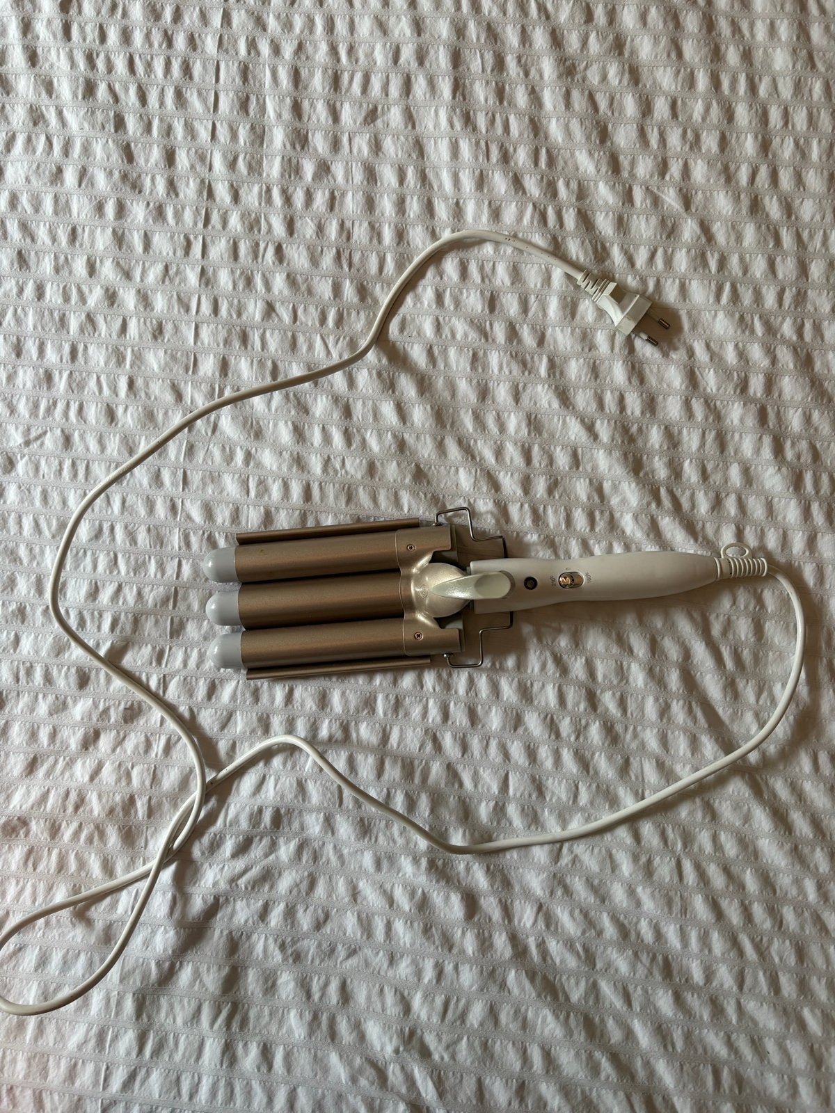 Digital Curling Iron - Haar krultang met 3 cilinders, Ophalen of Verzenden, Gebruikt, Haarverzorging