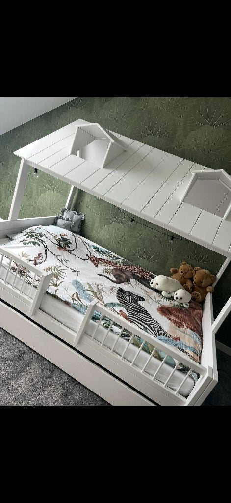 Life time beach house bed, Ophalen, Gebruikt, 140 tot 160 cm, 100 cm of meer