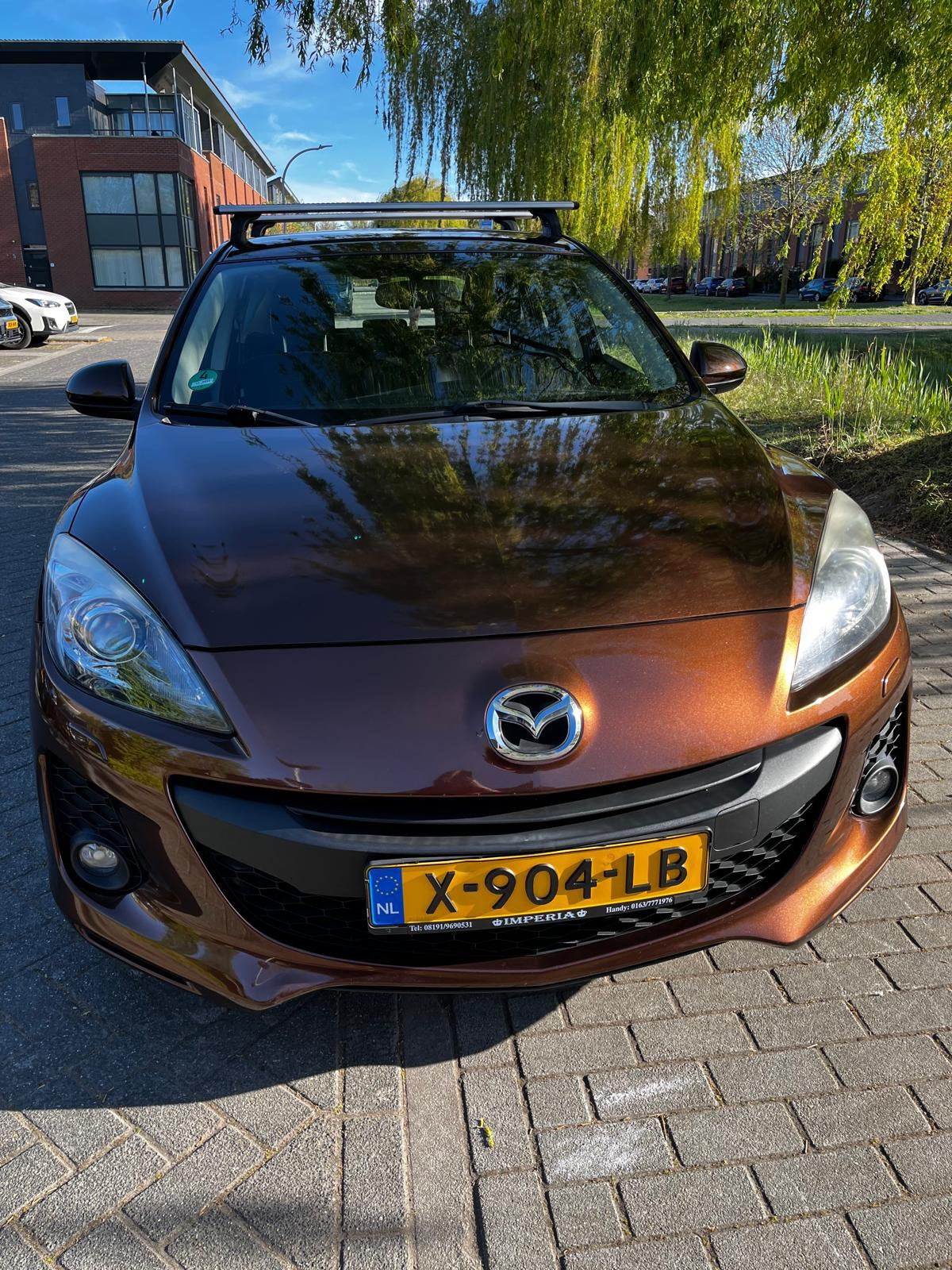 Mazda 3 2.0 Hatchback AUT 2013 Bruin, Auto's, Mazda, Stof, Zwart, 4 cilinders, Bruin