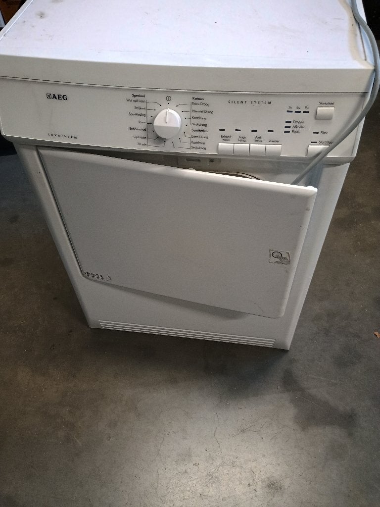 AEG Lavatherm wasdroger - Silent System, Witgoed en Apparatuur, Wasdrogers, Ophalen, 6 tot 8 kg, Luchtafvoer, Zo goed als nieuw