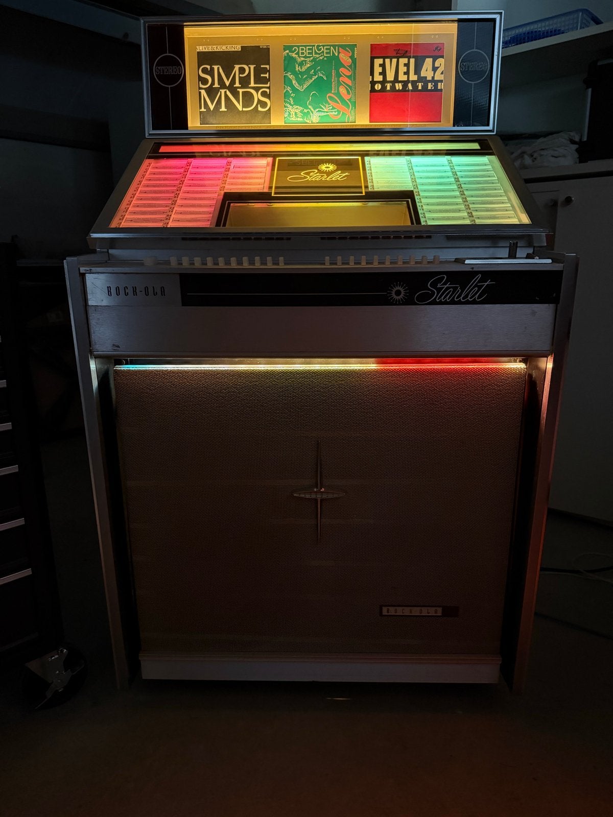 Rock-Ola Starlet Jukebox met singles, Gebruikt, Rock Ola, 1960 tot 1970, Ophalen