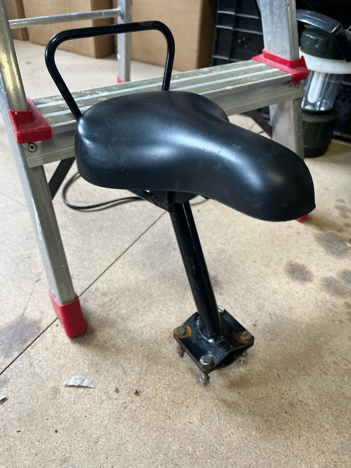 Kinderzadel voor herenfiets - Stangmontage, Ophalen of Verzenden, Gebruikt, Voorzitje