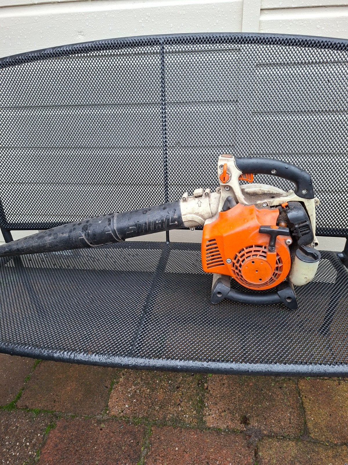 Stihl bladblazer zuiger- Krachtige benzine bladblazer, Tuin en Terras, Ophalen, Gebruikt, Handgedragen, Stihl