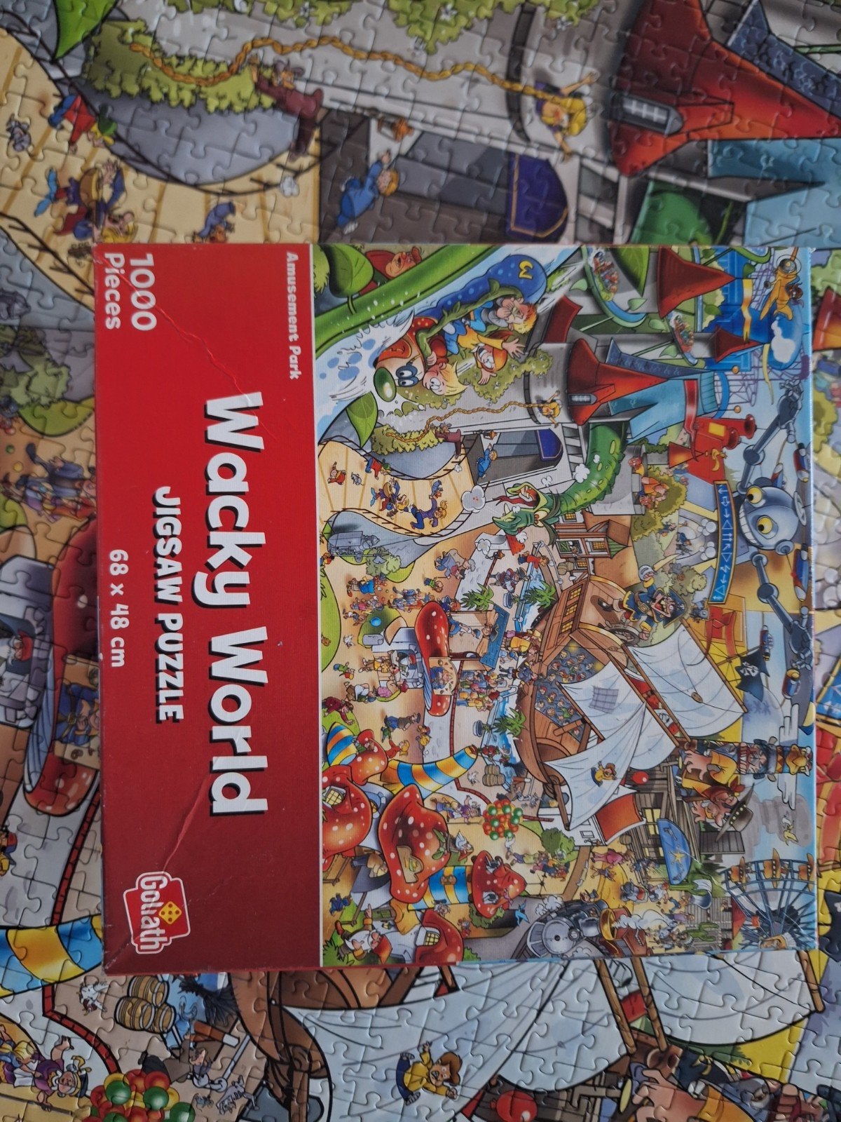 Goliath Wacky World Jigsaw Puzzle 1000 stukjes, Ophalen, 500 t/m 1500 stukjes, Gebruikt, Legpuzzel