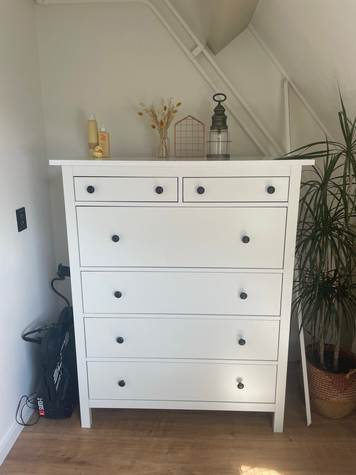 Witte Ikea ladekast met 6 lades - 108x131x49,5 cm, Huis en Inrichting, Kasten | Ladekasten, Ophalen, 100 tot 150 cm, 5 laden of meer