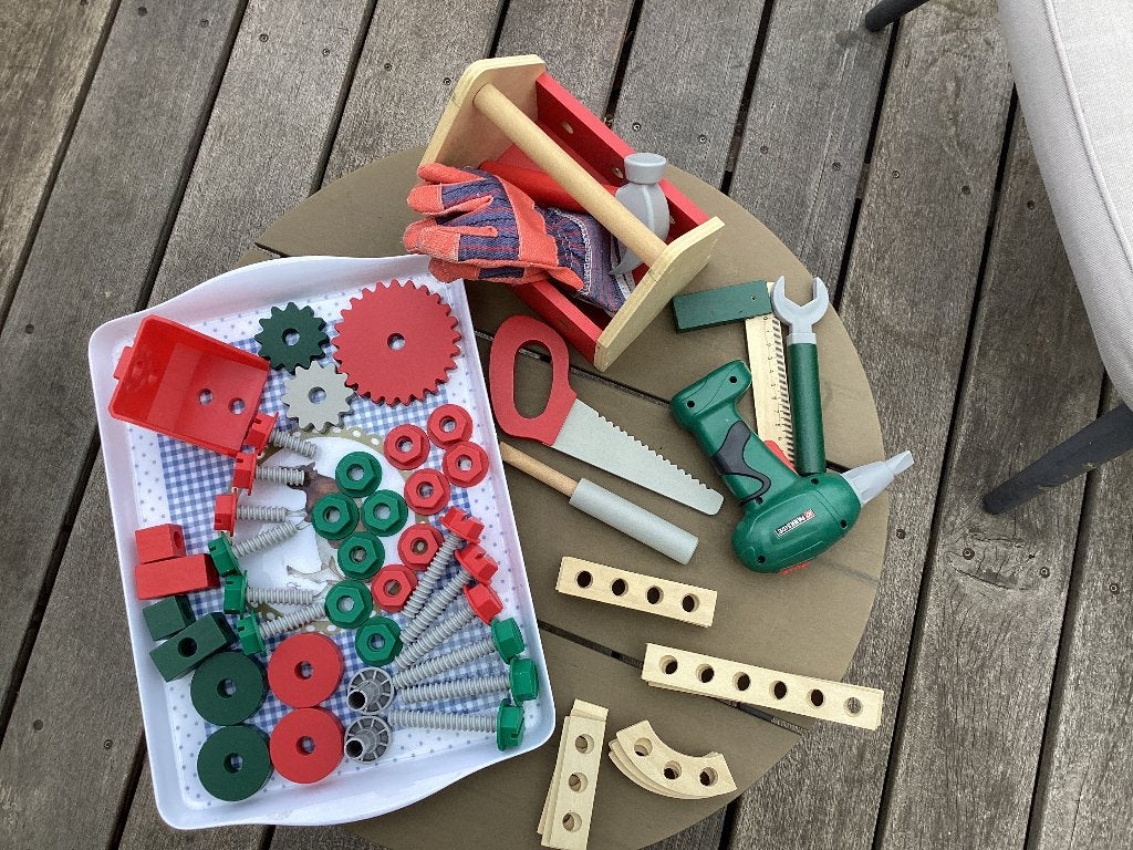 Kinder werkbank Parkside, Kinderen en Baby's, Speelgoed | Overig, Ophalen, Zo goed als nieuw, Jongen of Meisje
