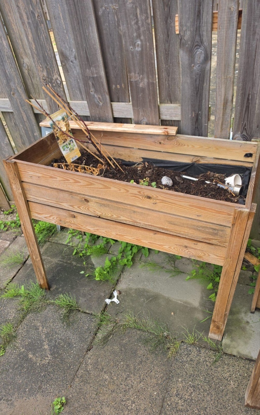 3 stuks houten moestuin/planten bakken, Ophalen, Kweekbak