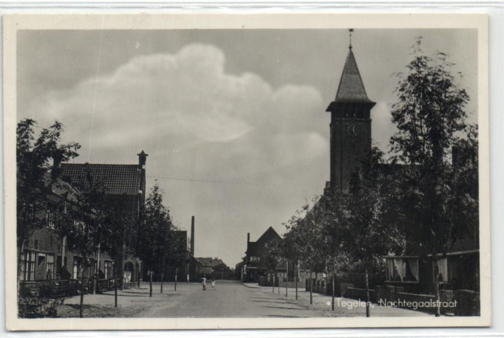 x28125 tegelen nachtegaalstraat, Verzamelen, Ansichtkaarten | Nederland, Noord-Brabant, Voor 1920, Verzenden