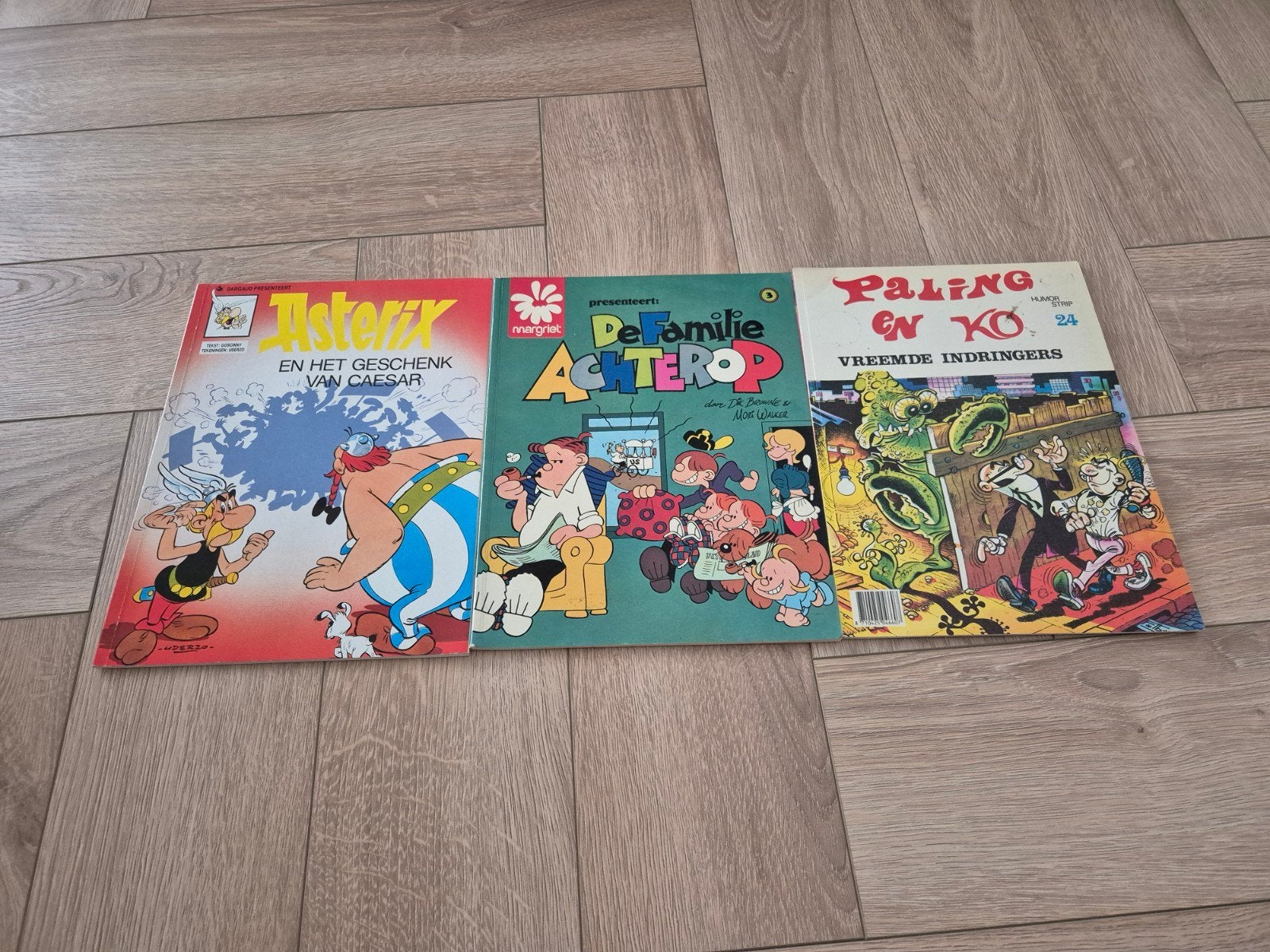 Stripboeken: Asterix, De Familie Achterop, Paling en Ko, Ophalen of Verzenden