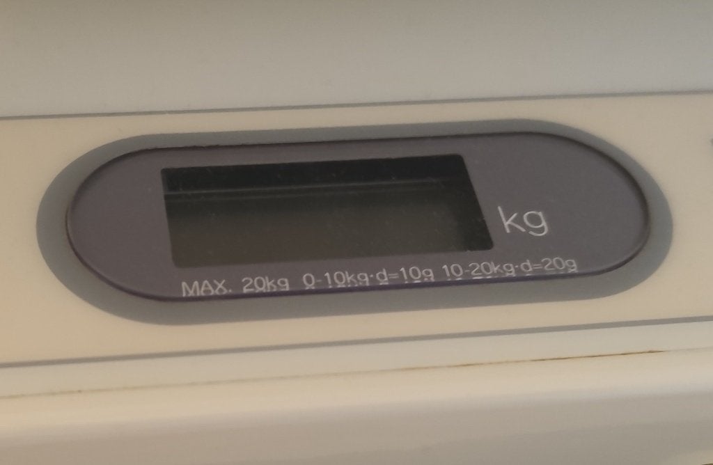 Professionele Tanita babyweegschaal - model 1583, Ophalen, Personenweegschaal, 10 tot 50 kg, Fijner dan 1 gram