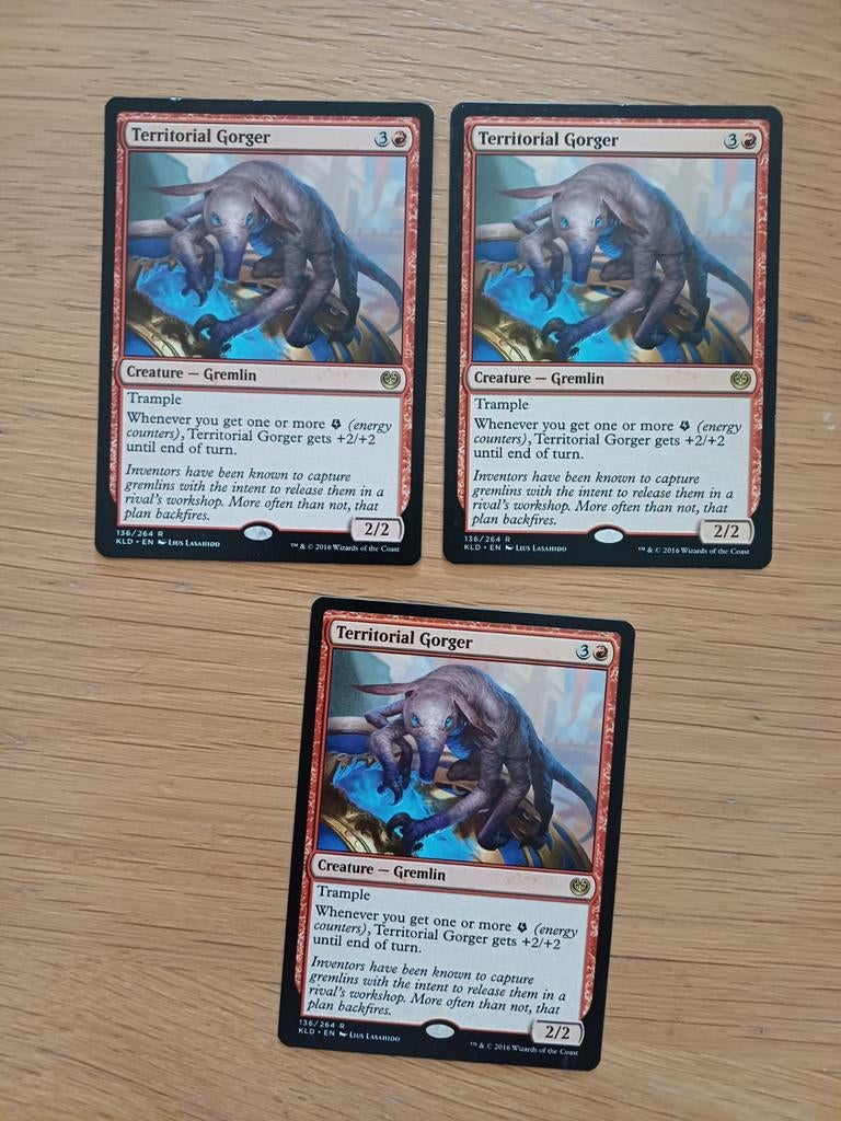 3x Territorial Gorger - Magic: The Gathering Kaart, Ophalen of Verzenden, Gebruikt