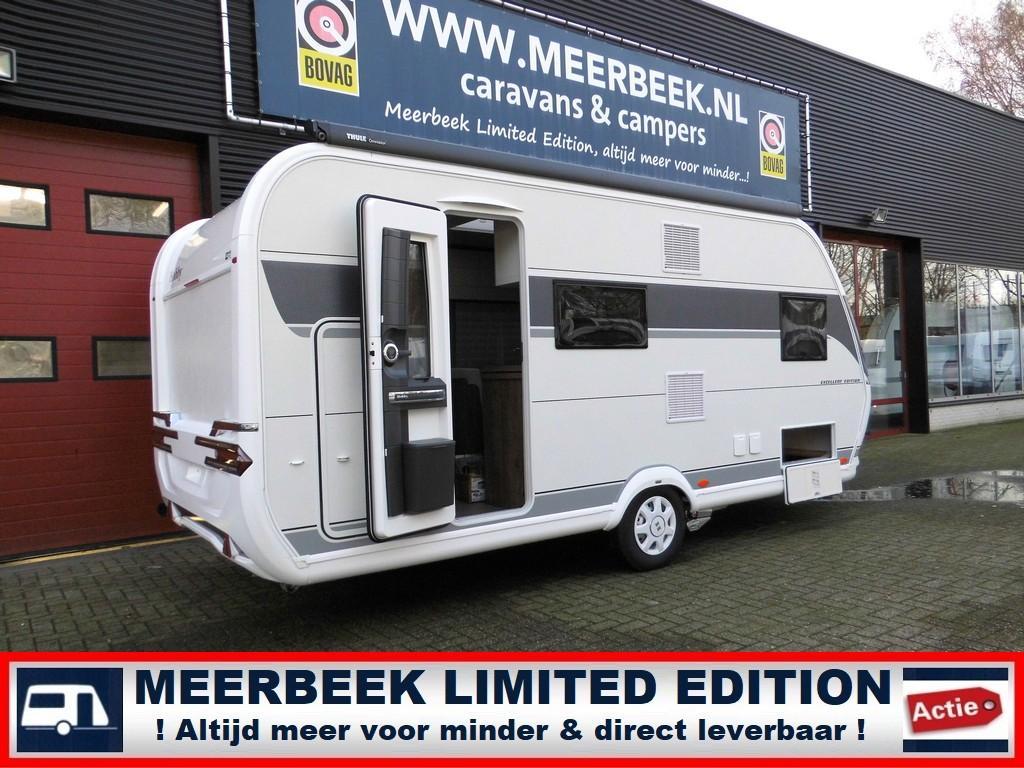 Hobby Excellent Edition 490 KMF 4389,=KORTING MOVER&, Caravans en Kamperen, Caravans, Dwarsbed, Hobby, Treinzit, 5 tot 6 meter