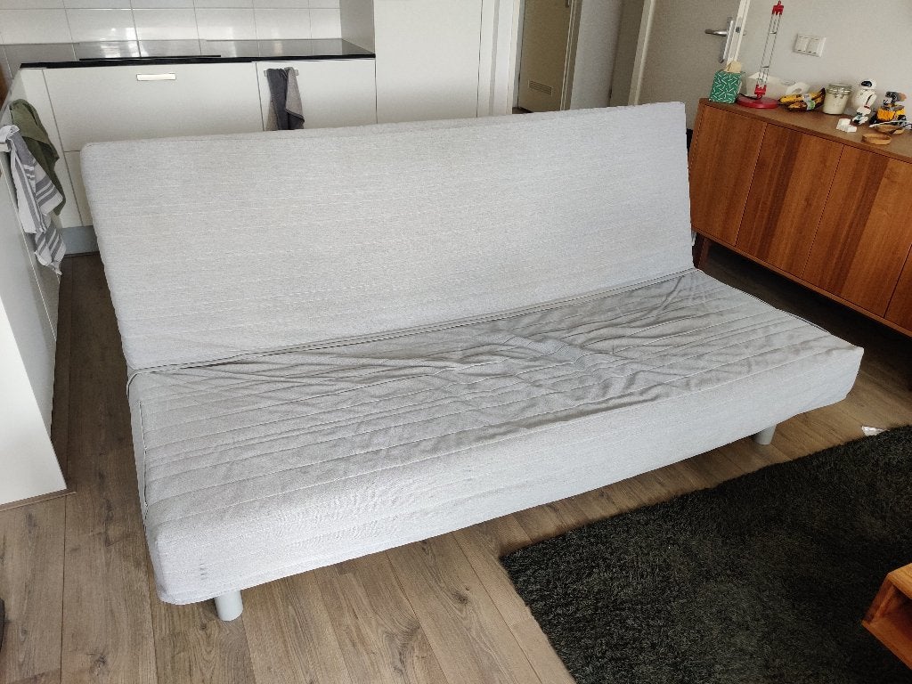 Ikea Beddinge Slaapbank, Huis en Inrichting, Slaapkamer | Slaapbanken, Ophalen, Gebruikt, 140 cm, Twijfelaar