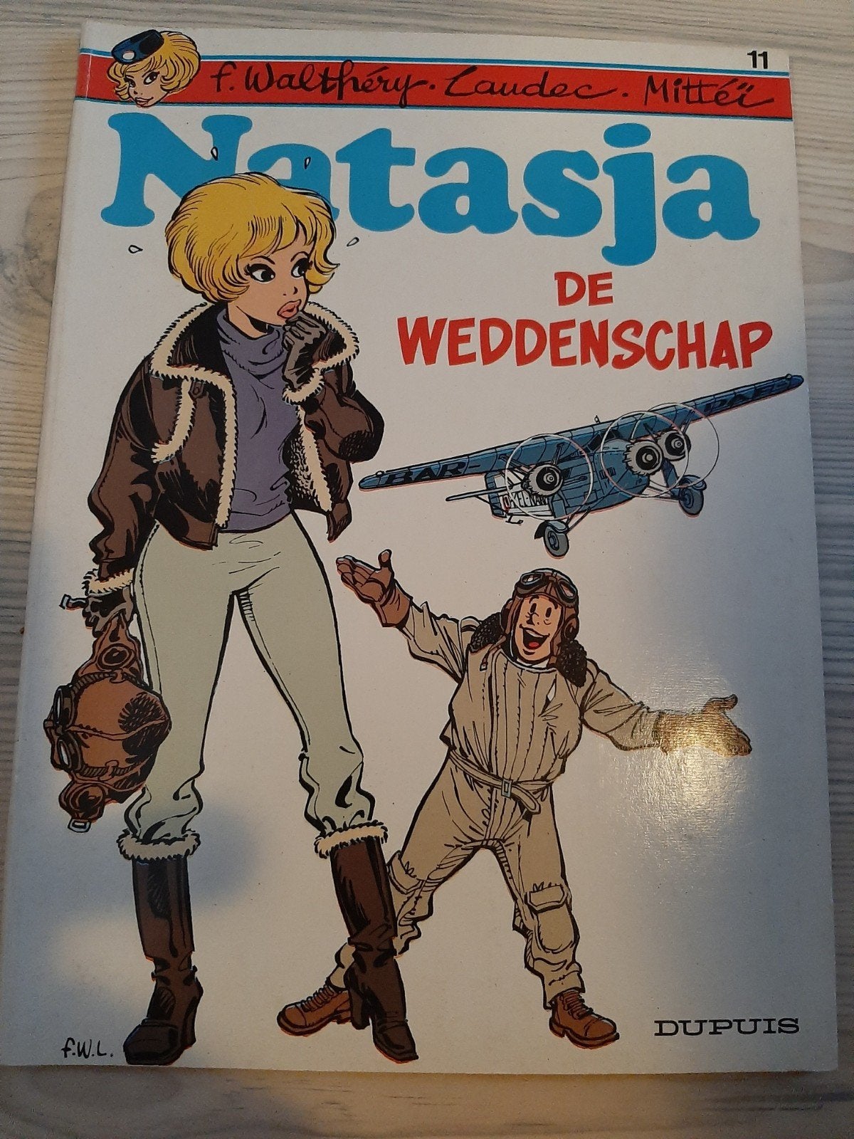 Natasja: De Weddenschap - Stripboek door Walthéry, Eén stripboek, Ophalen of Verzenden, Gelezen, F. Walthéry, Laudec, Mittéï