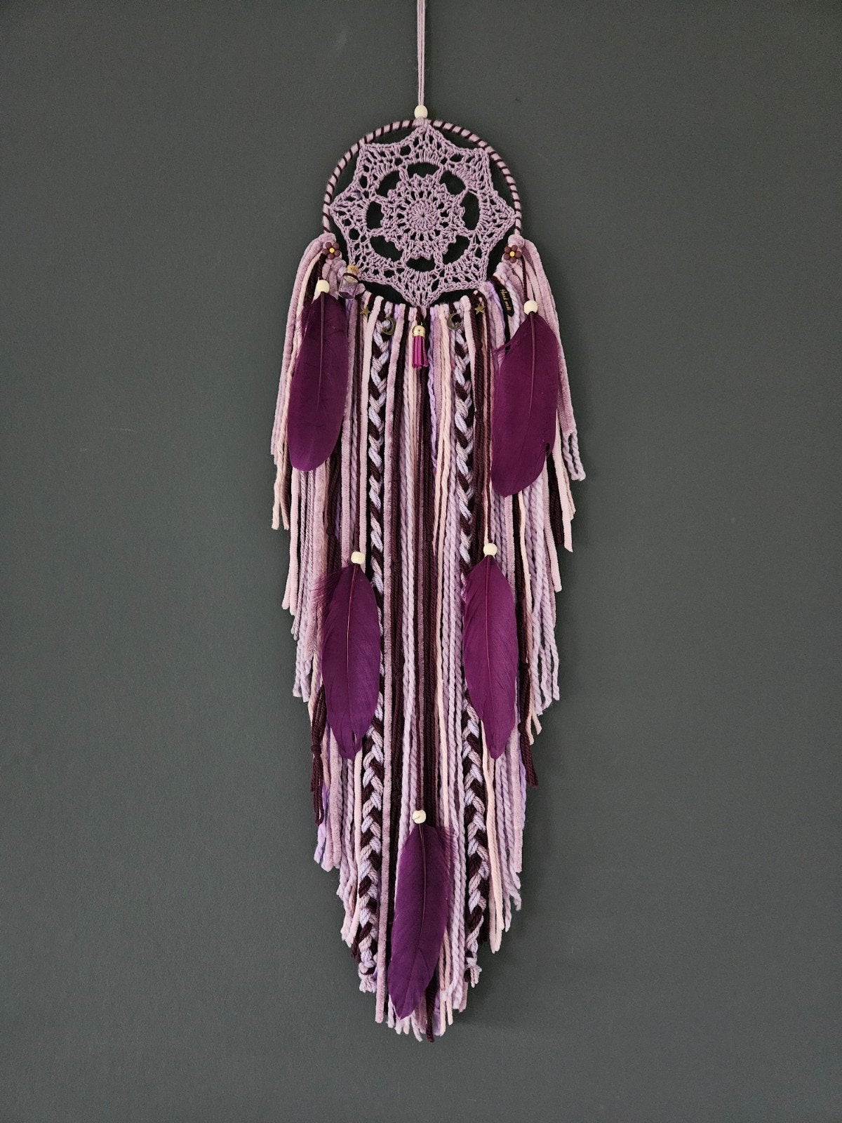 Dromenvanger wandkleed paars lila bohemian bali decoratie, Huis en Inrichting, Woonaccessoires | Wanddecoraties, Ophalen of Verzenden