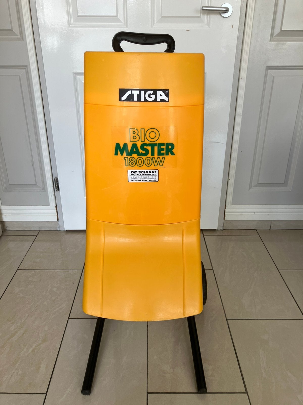 Mooie & opvallende Stiga Bio Master 1800W hakselaar!, Ophalen, Gebruikt, Elektrisch, Met opvangzak