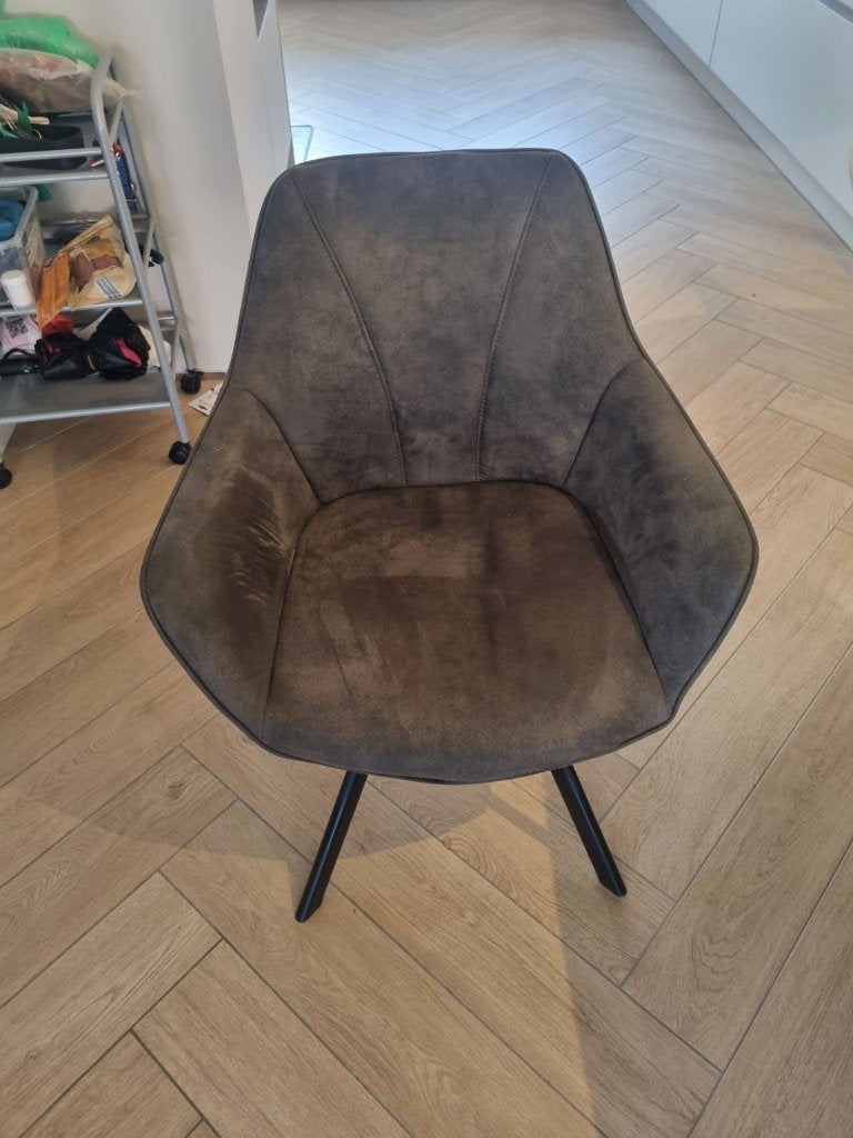 Eetkamerstoelen te koop (4 stuks), Huis en Inrichting, Stoelen, Ophalen, Gebruikt, Vier, Stof