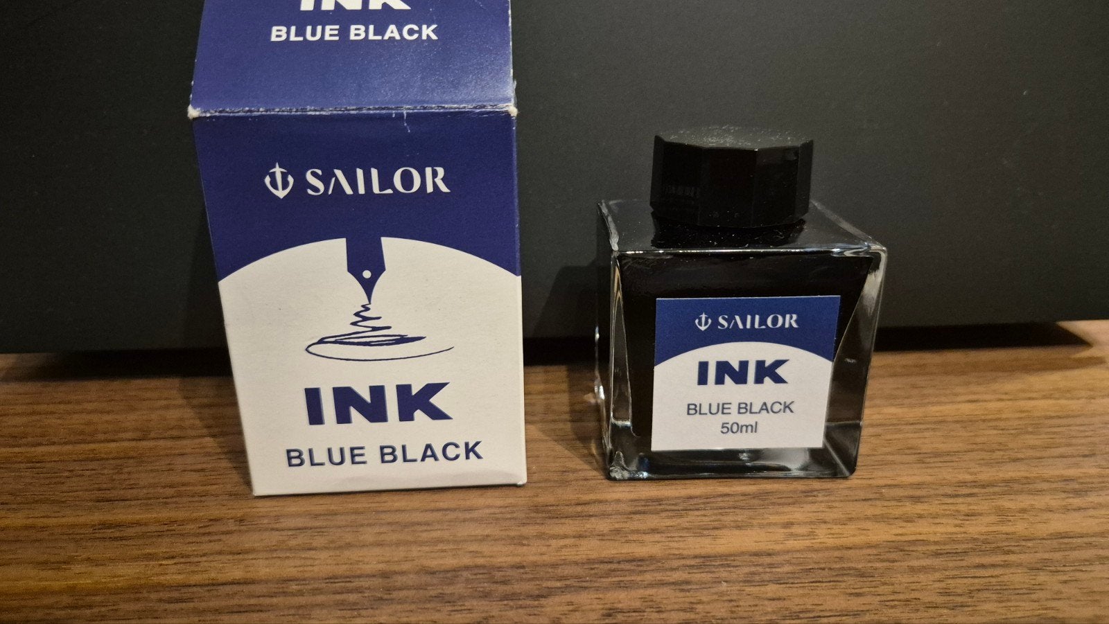 Sailor vulpeninkt blue/black 50ml, Diversen, Ophalen of Verzenden, Gebruikt